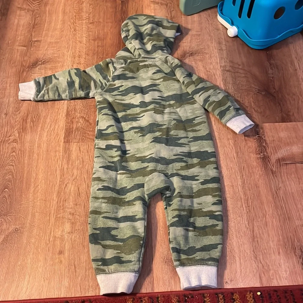 Hatley Heritage Camo fleece Bodysuit